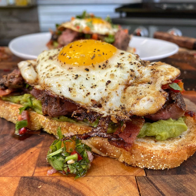 Loaded Steak and Avocado Toast - Blackstone Products