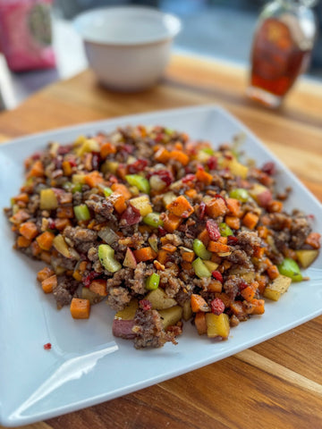 Maple Sausage Sweet Potato Hash