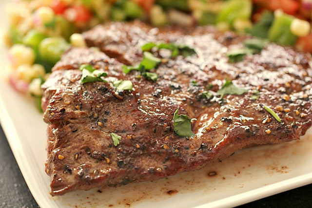 Marinated Flat Iron Steak - Blackstone Products