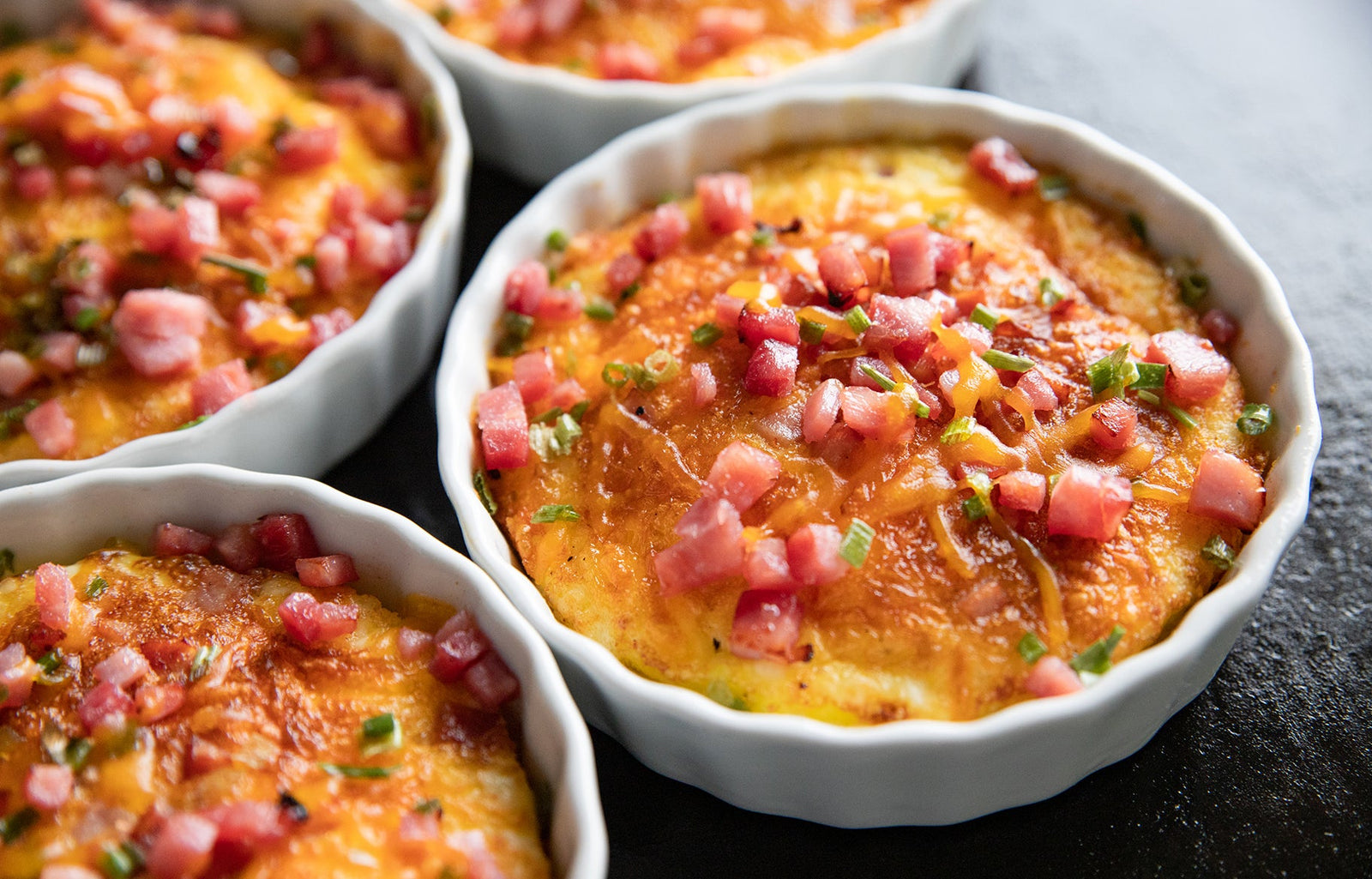 Mini Ham and Cheddar Quiche Cups - Blackstone Products