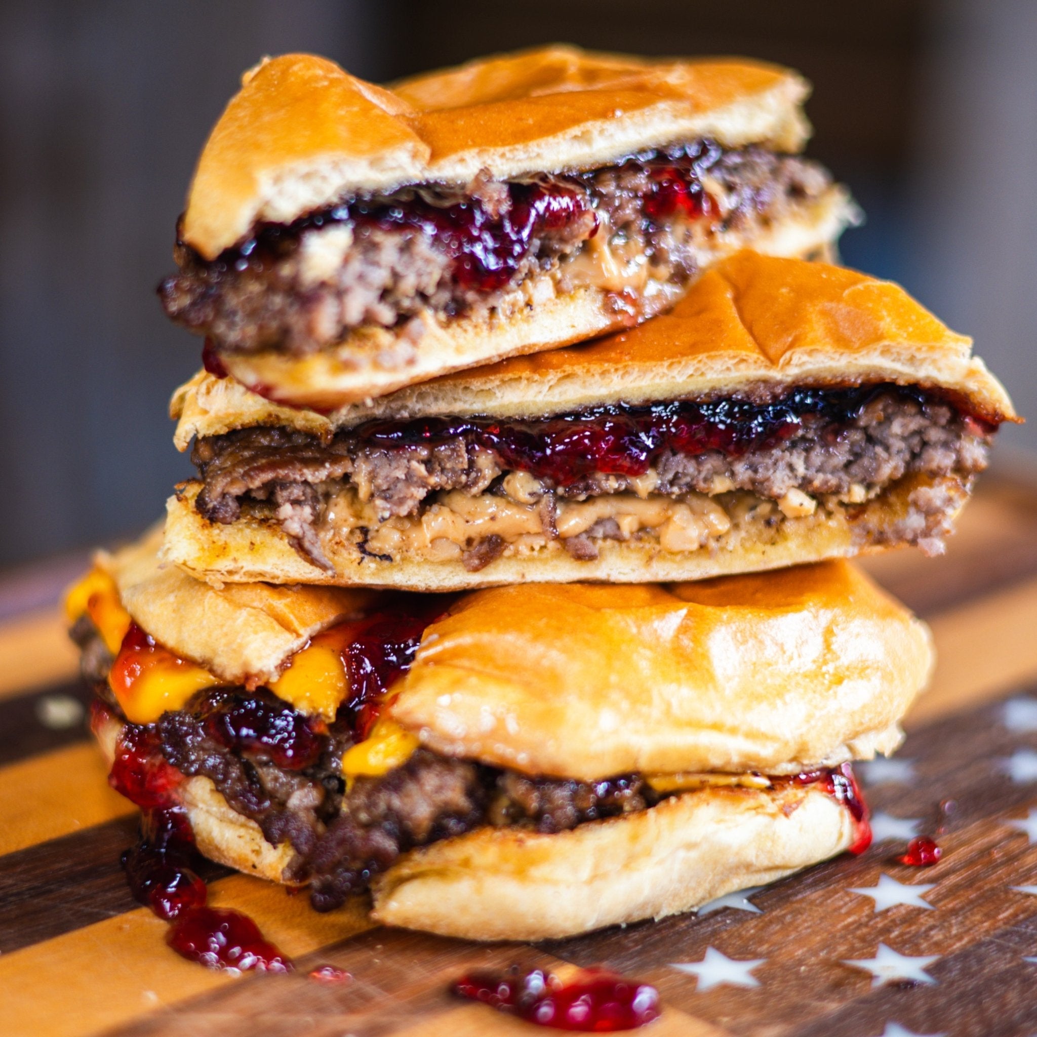 Peanut Butter and Jam Burger