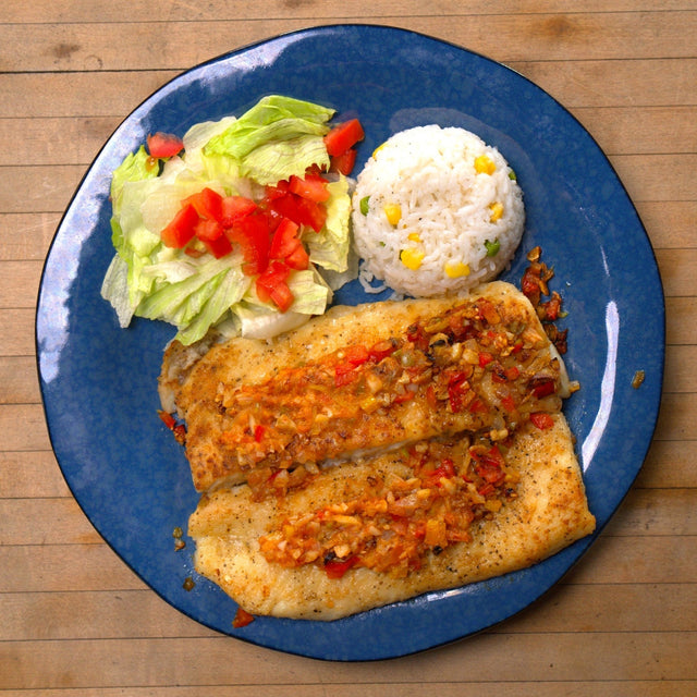 Pescado al Mojo de Ajo - Blackstone Products