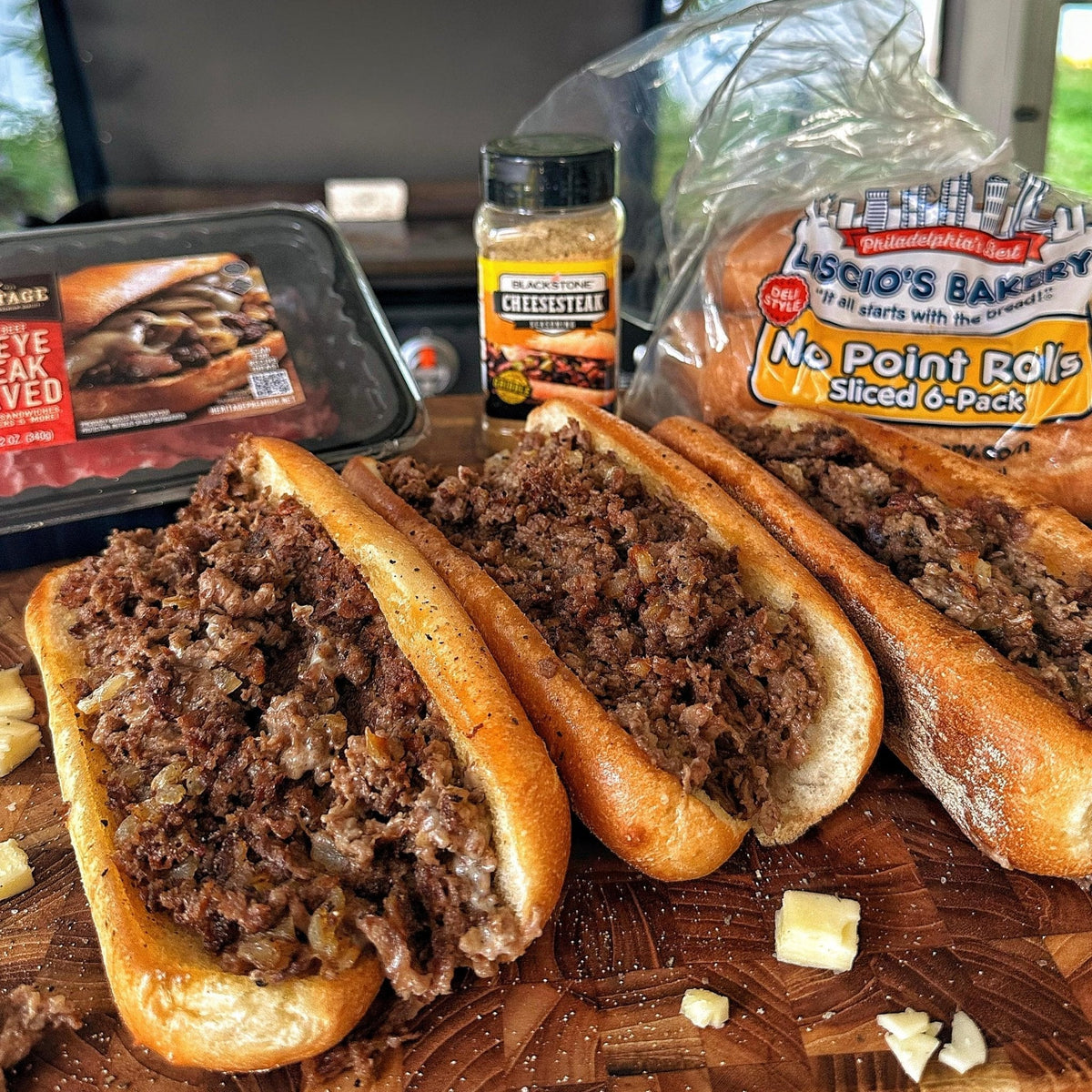 Philadelphia Cheesesteaks - Blackstone Products