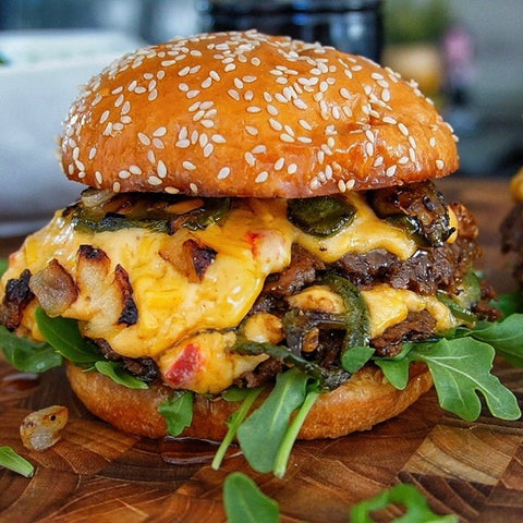 Pimento Cheese Smashburgers