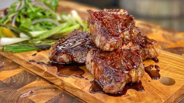 Pomegranate Soy Glazed Lamb Chops - Blackstone Products
