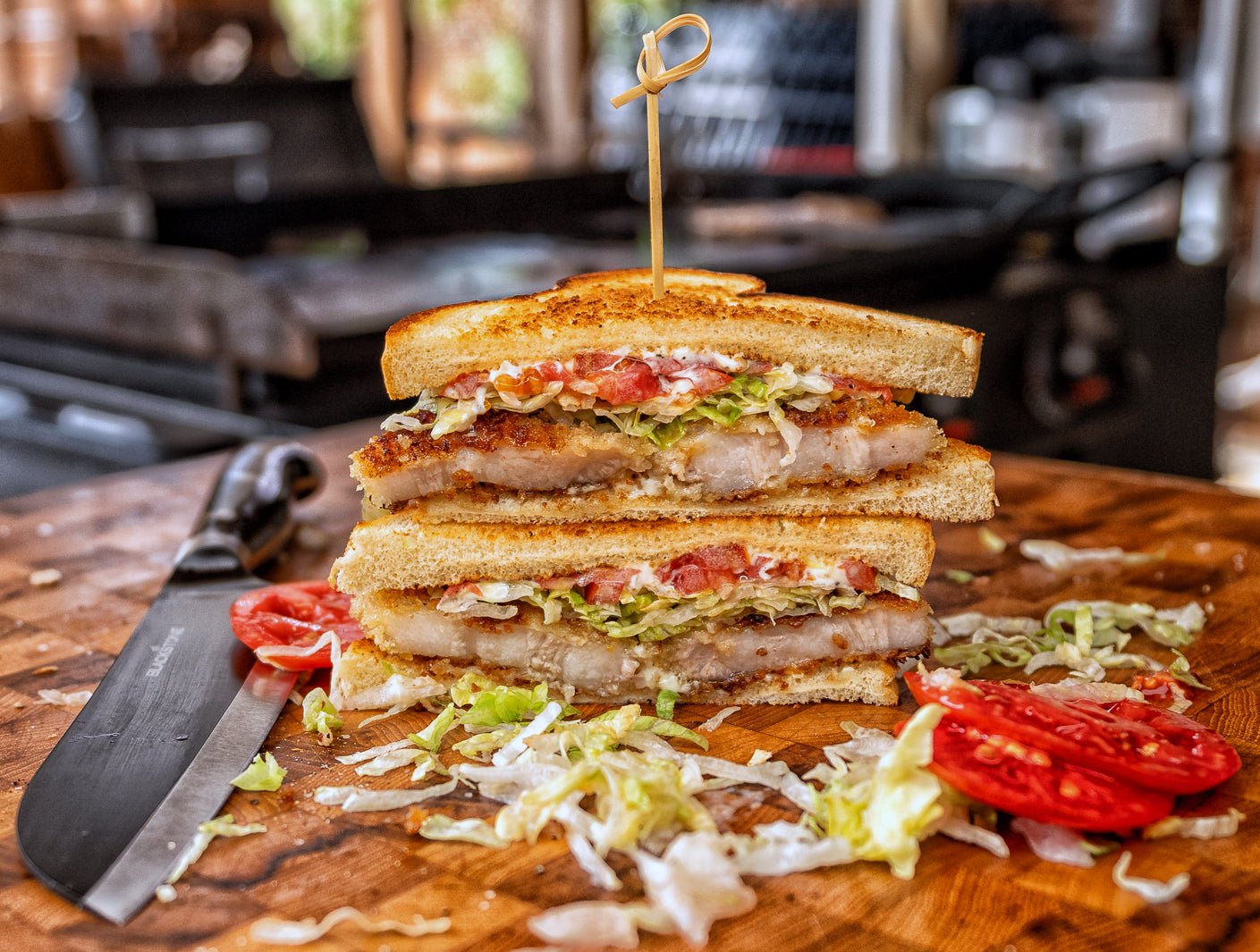 Pork Belly Katsu Sandwich - Blackstone Products