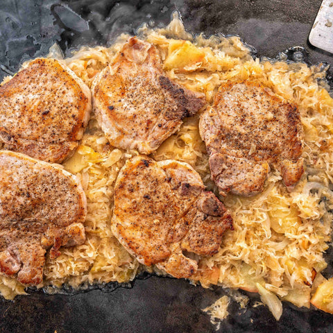 Pork Chops and Sauerkraut