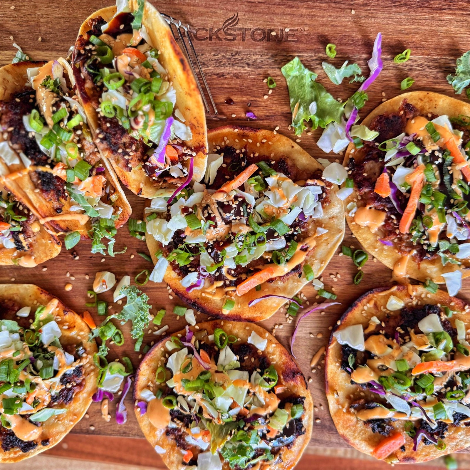 Pork Dumpling Smashed Tacos - Blackstone Products