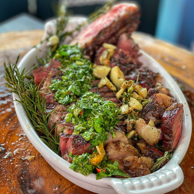 Reverse-Seared Tomahawk Ribeyes - Blackstone Products