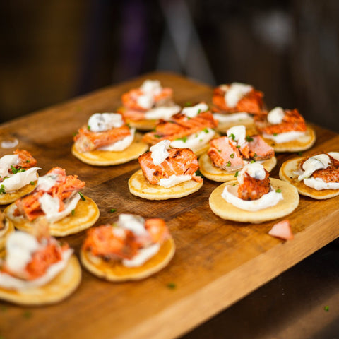 Salmon Cocktail Pancakes