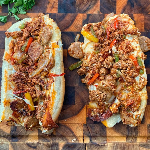 Sausage and Pepper Sloppy Joes
