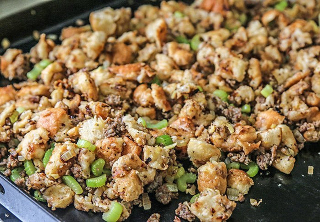 Sausage and Sage Thanksgiving Stuffing - Blackstone Products