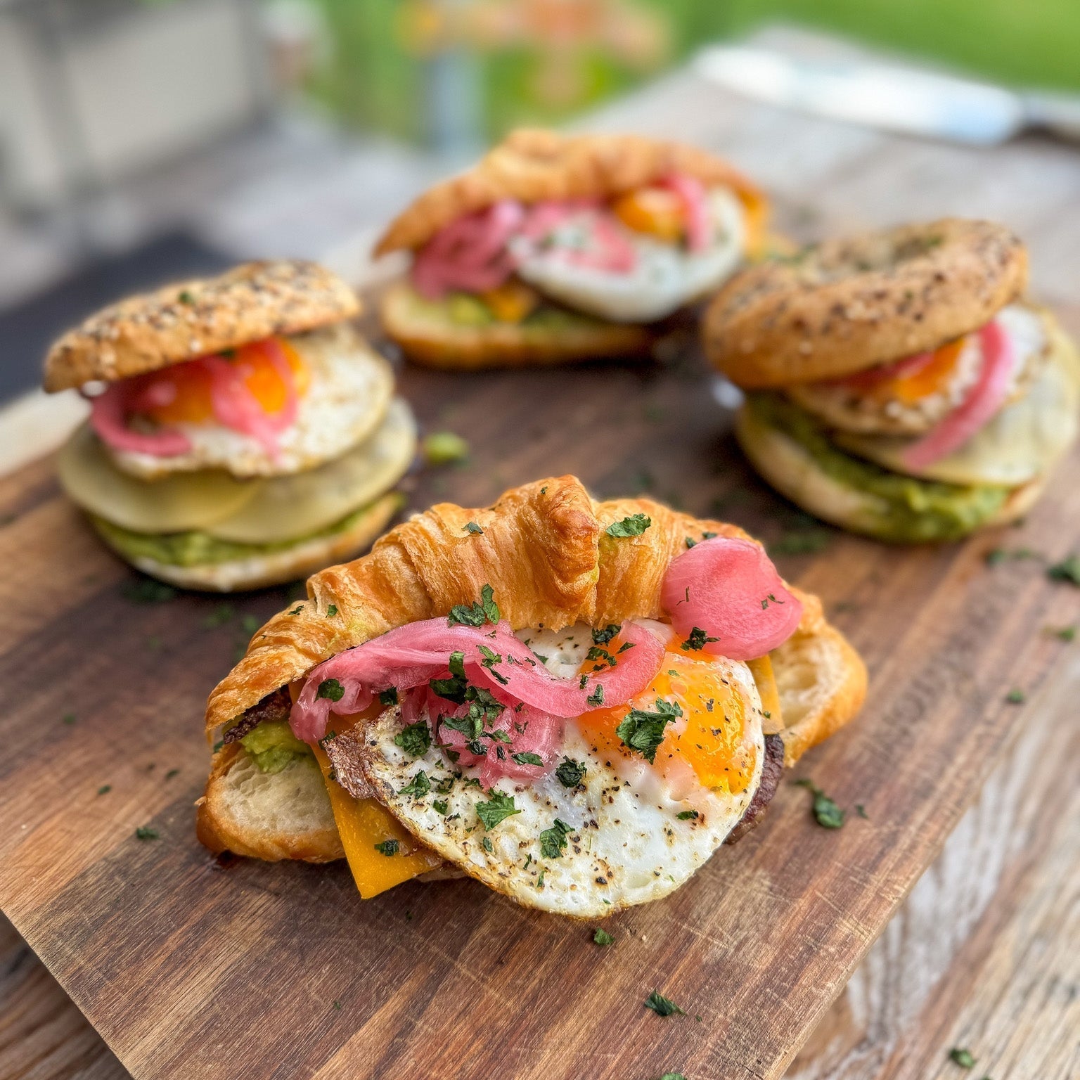 Sausage, Egg and Cheese Breakfast Sandwiches - Blackstone Products