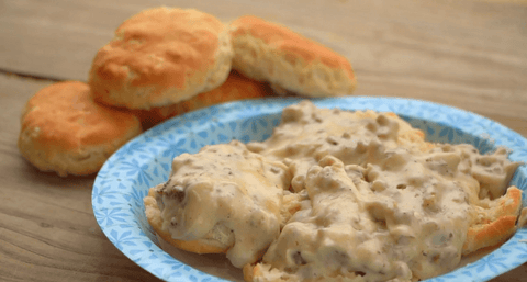 Sausage Gravy and Biscuits