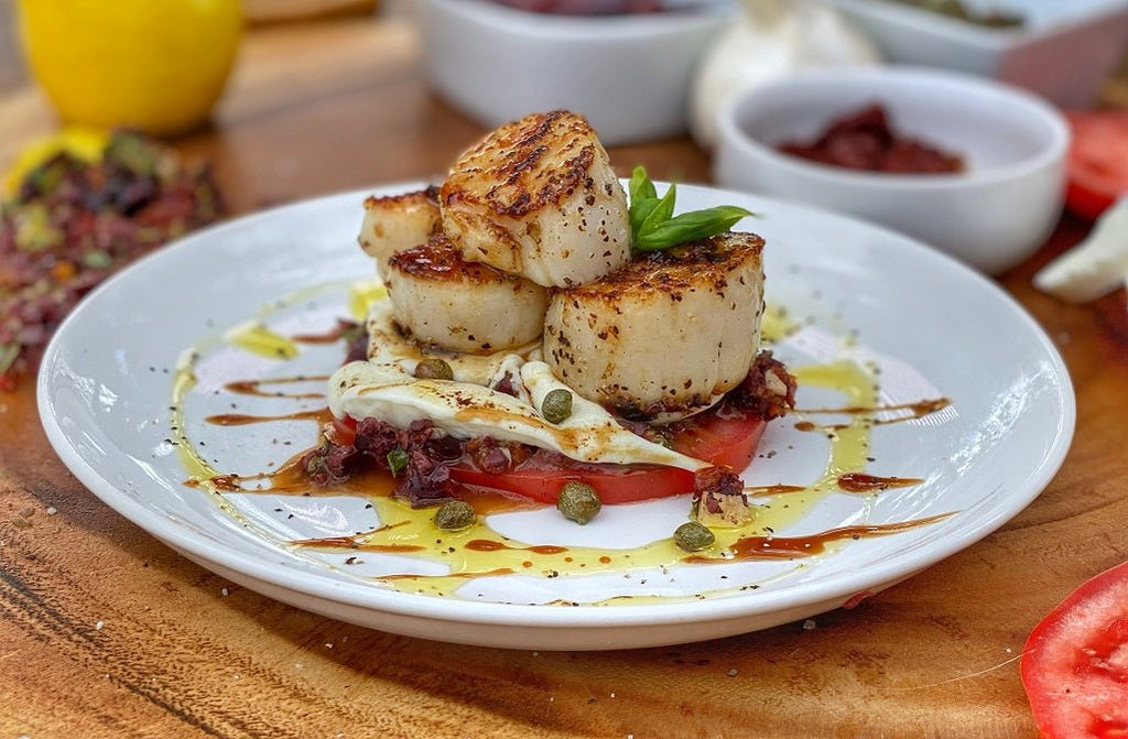 Seared Scallop Caprese Blackstone Products