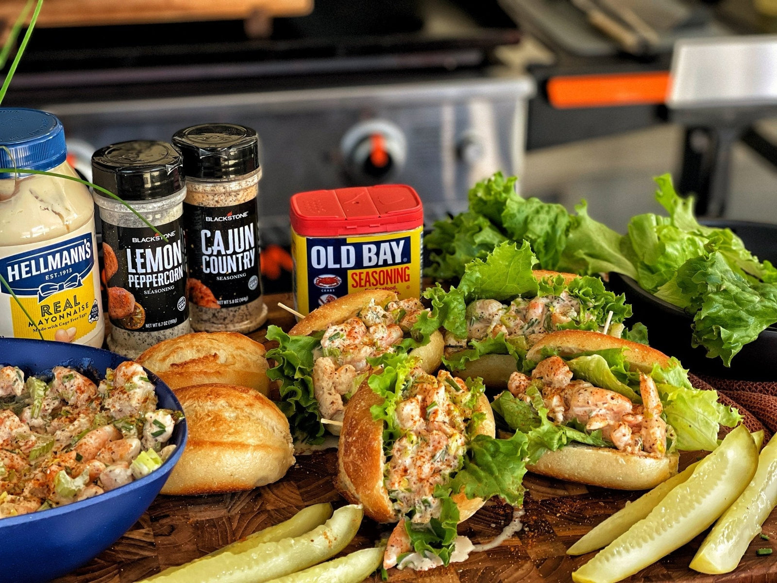 Shrimp Salad Sandwiches - Blackstone Products