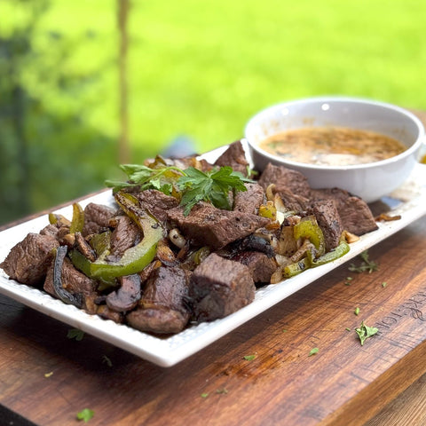 Sirloin Tips with Cowboy Butter