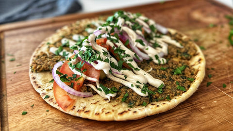 Smashed Falafel Wraps