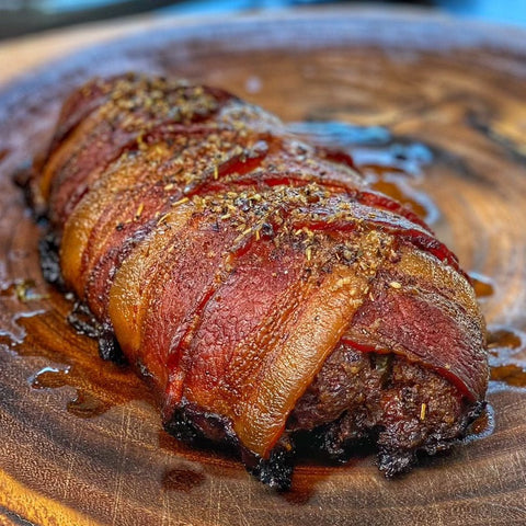 Smoked Bacon-Wrapped Meatloaf