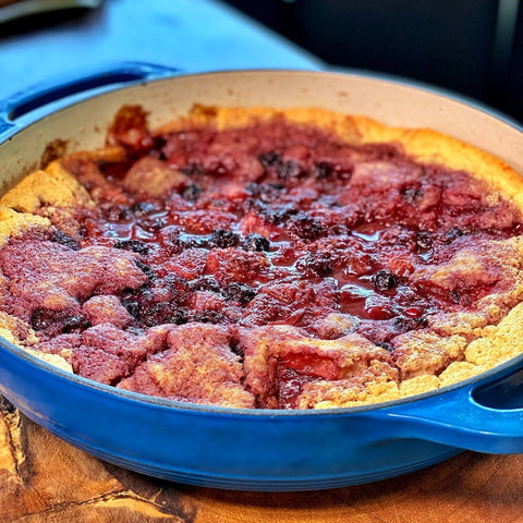 Smoked Berry Cobbler