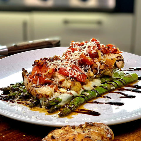 Smoked Tomato Chicken Caprese