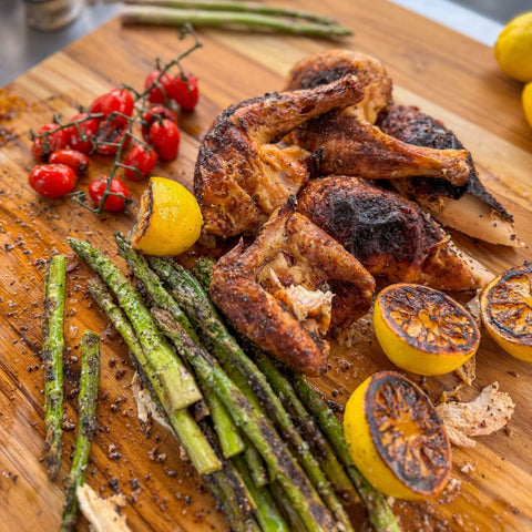 Spatchcock Chicken Dinner