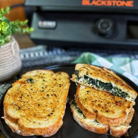 Spinach and Feta Griddled Cheese