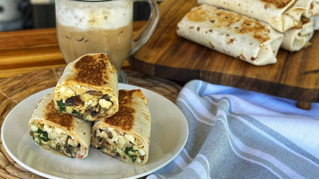 Spinach & Egg White Breakfast Burritos - Blackstone Products