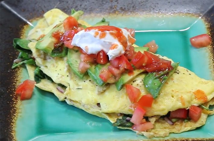 Spinach Omelette - Blackstone Products