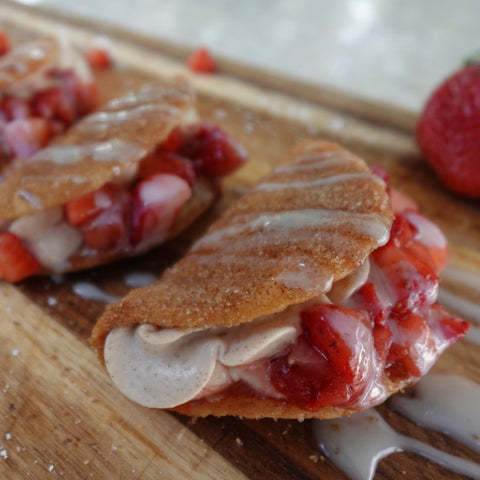 Strawberry Cheesecake Tacos