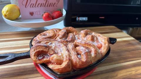 Strawberry Rolls with Lemon Icing