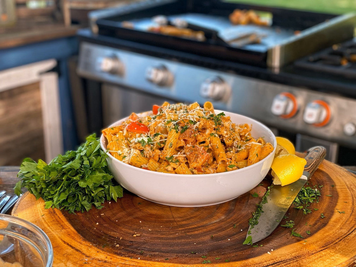 Sun-Dried Tomato Chicken Rigatoni - Blackstone Products