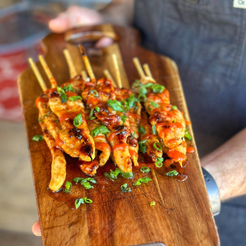 Sweet and Tangy Chicken Skewers