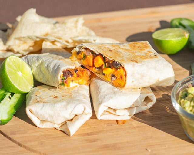 Sweet Potato &amp; Black Bean Burritos - Blackstone Products