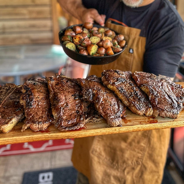 T-bone Steak and Parsley Potatoes - Blackstone Products