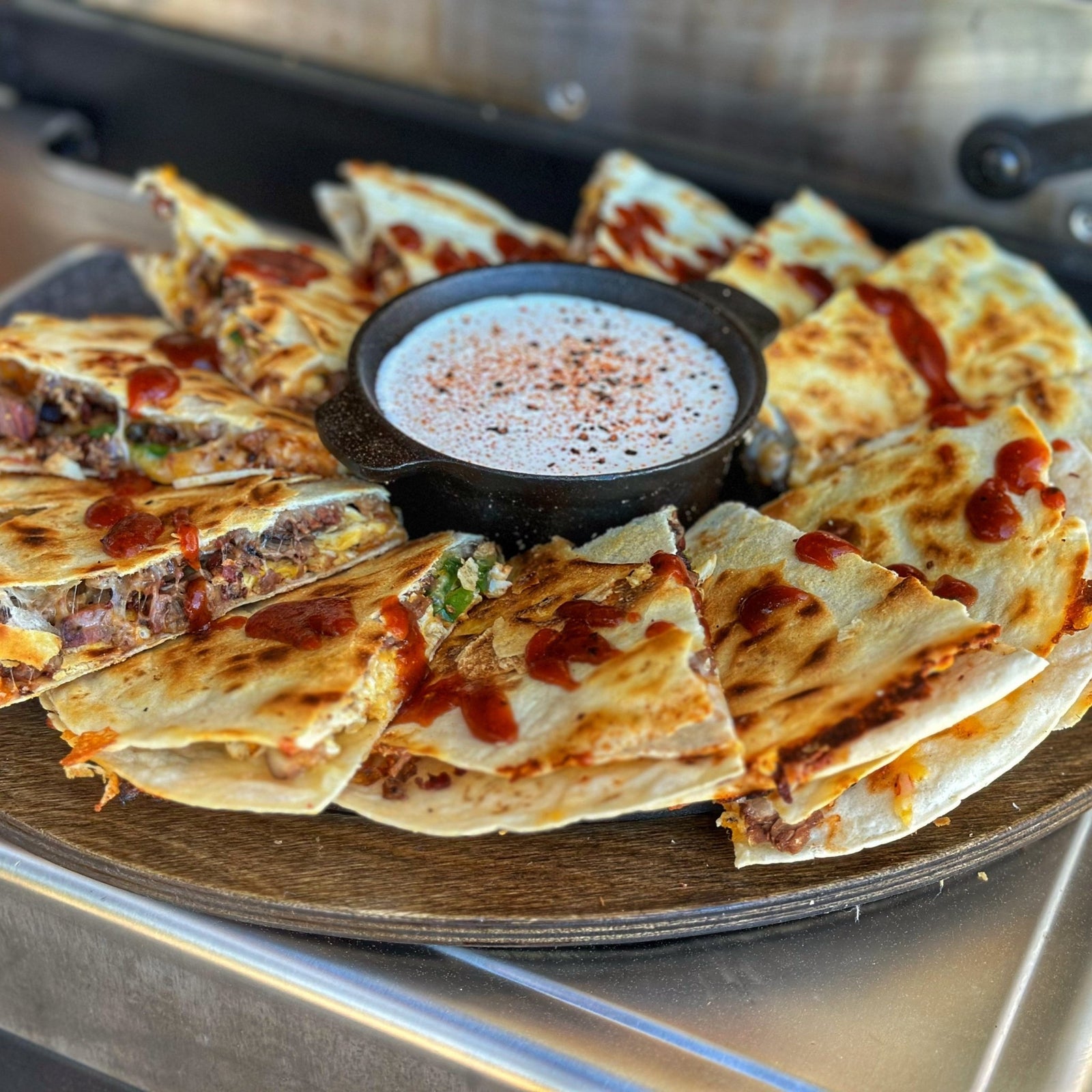 Texas Brisket Breakfast Quesadillas - Blackstone Products