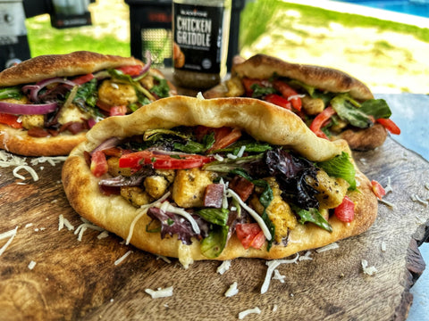 Vegetarian Chicken Bacon Ranch Pizza Fold