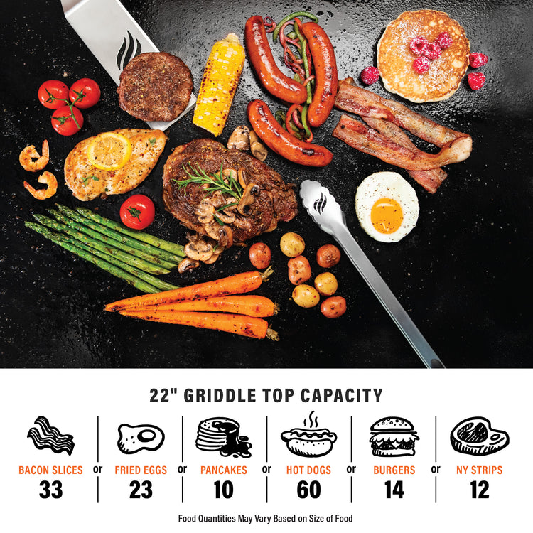 22" Griddle with Hood
