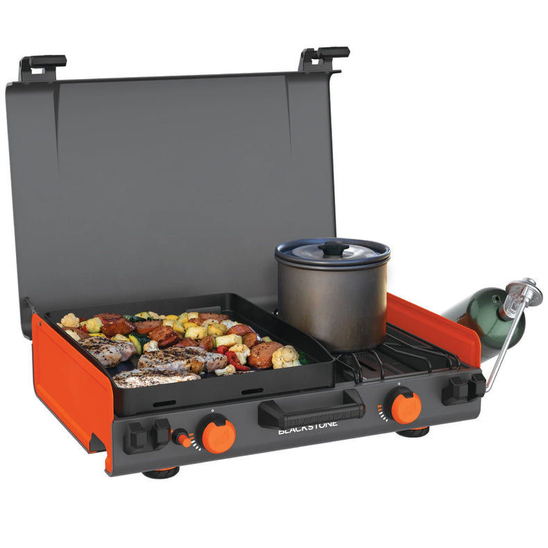 12x14" Camping Griddle with Side Burner - Blackstone Products