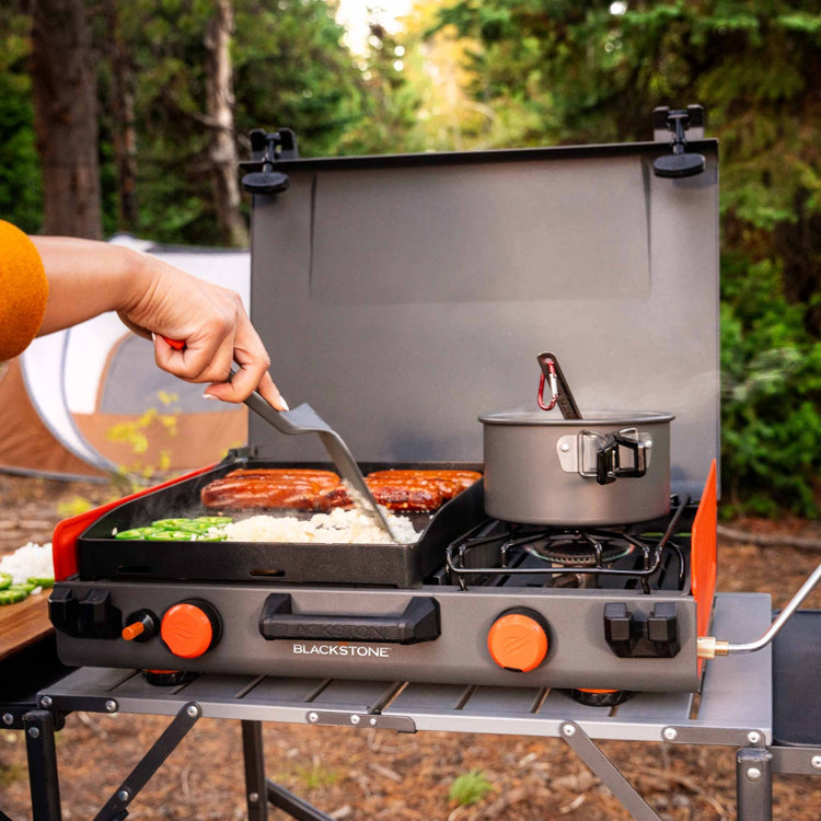 12x14" Camping Griddle with Side Burner - Blackstone Products
