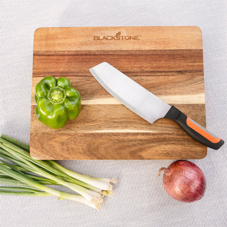 14"x11" Wood Cutting Board W/ Feet - Blackstone Products