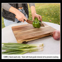 14"x11" Wood Cutting Board W/ Feet - Blackstone Products