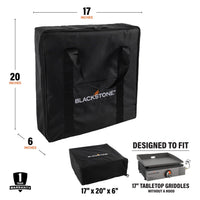 17" Tabletop Griddle Cover and Carry Bag - Blackstone Products