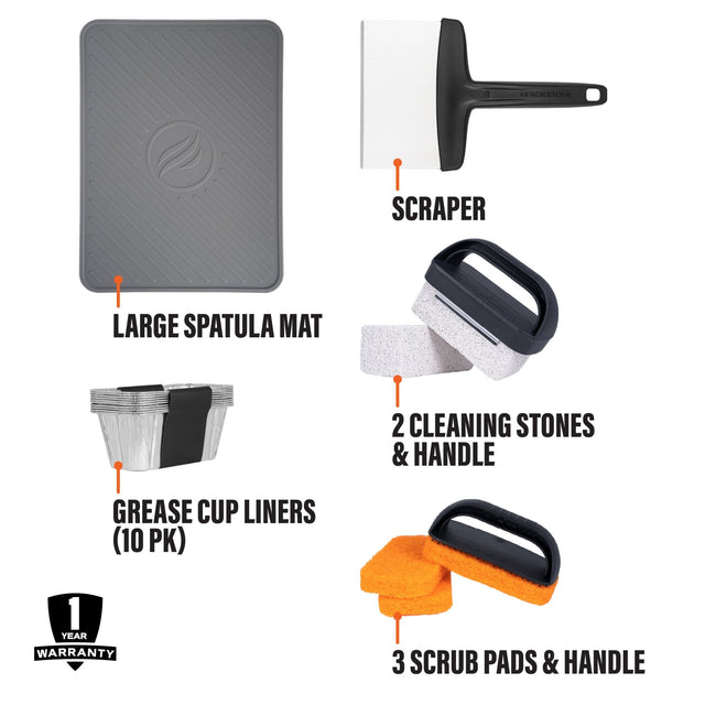 19 Piece Professional Griddle Cleaning Toolkit - Must - Have Griddle Accessories | Blackstone Products