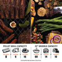 22" XL Griddle Pellet Grill Combo Bundle