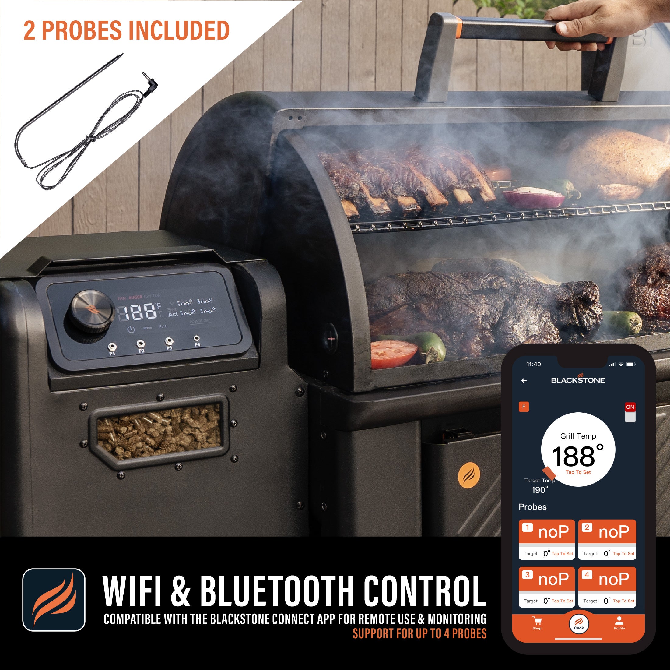 Blackstone Griddle and Pellet Grill Combo
