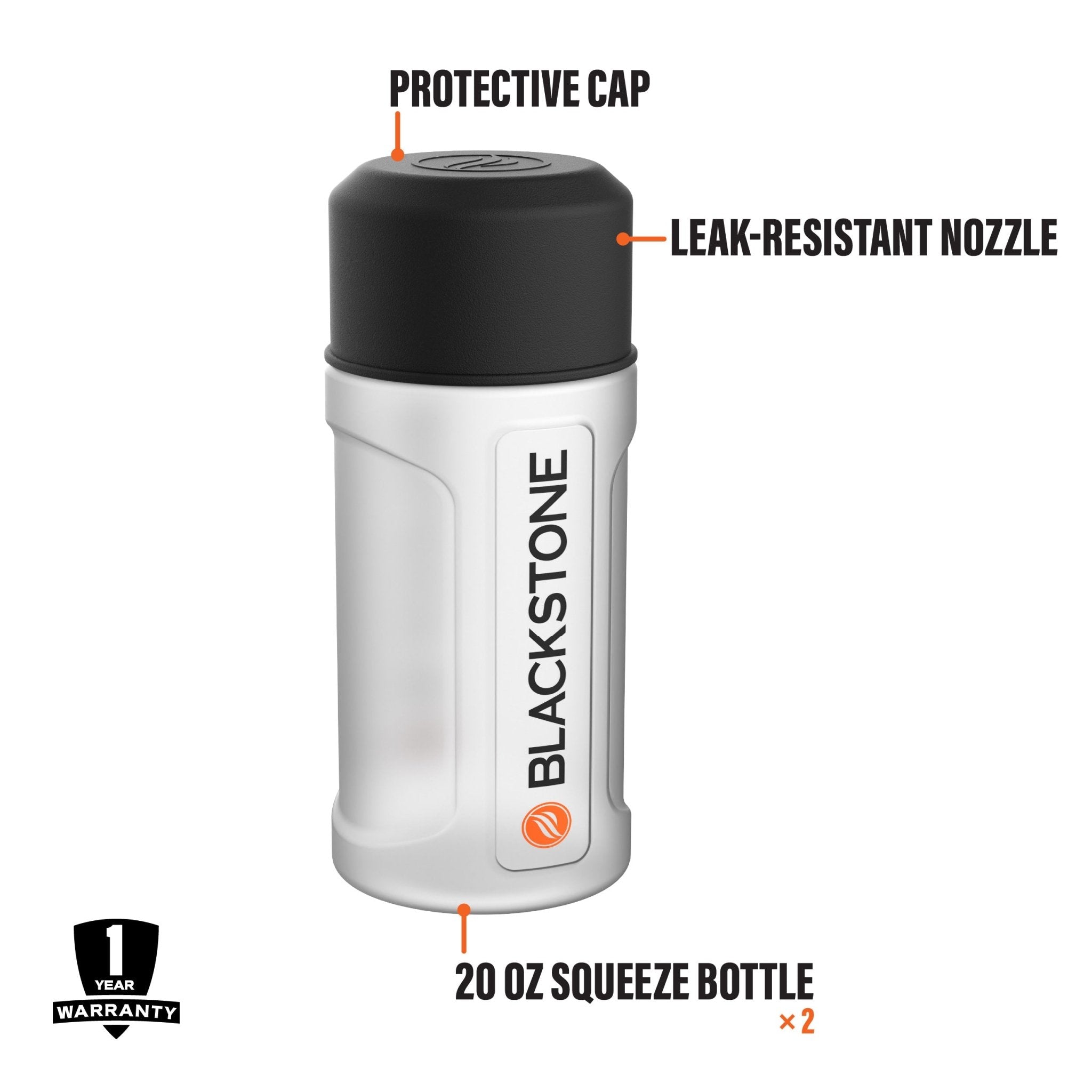 20oz Squeeze Bottles (2pk) - Must - Have Griddle Accessories | Blackstone Products