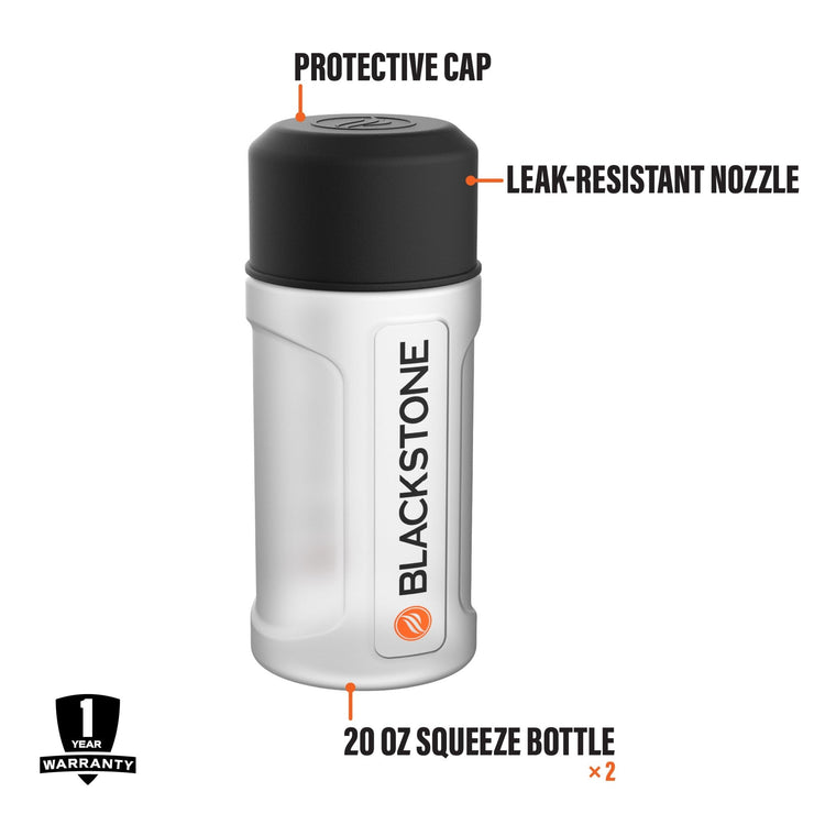 20oz Squeeze Bottles (2pk) - Must - Have Griddle Accessories | Blackstone Products