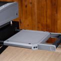 The side shelf provides extra prep space and doubles as a sturdy handle to take the griddle with you wherever you go. 