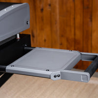 The side shelf provides extra prep space and doubles as a sturdy handle to take the griddle with you wherever you go. 